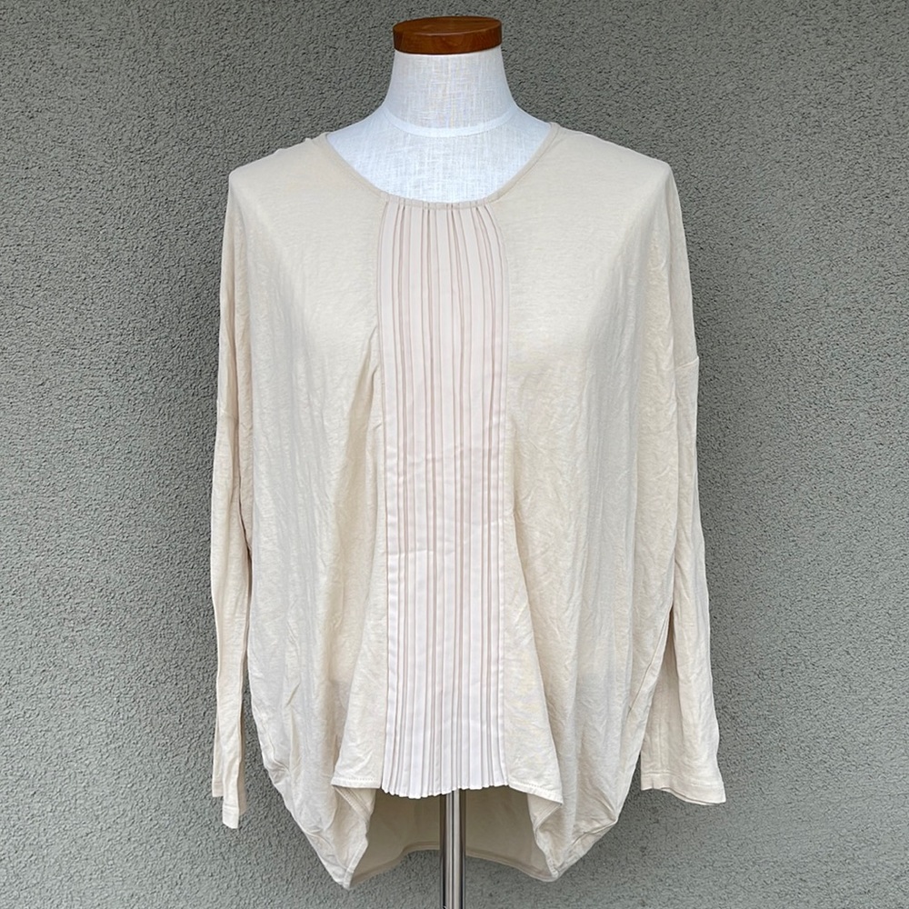Noa Noa Denmark cream pleated tunic top